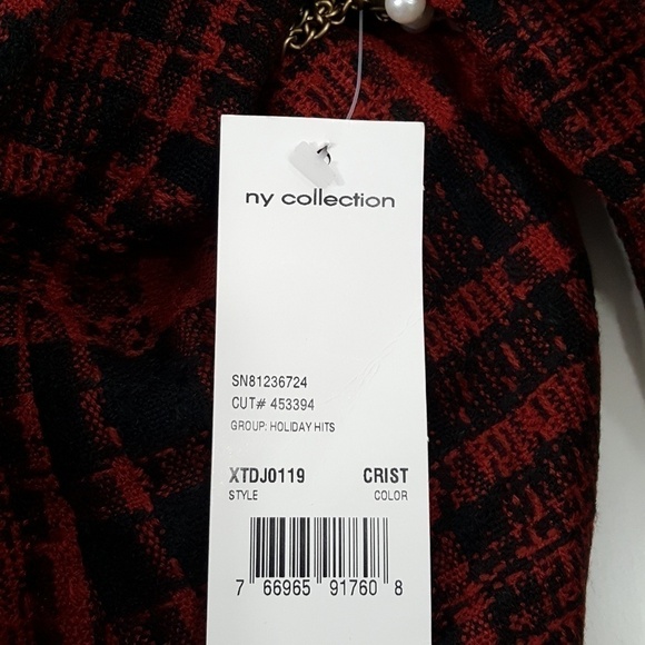 ny COLLECTION TWEED BLAZER SIZE LG - Picture 5 of 7